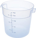 Carlisle FoodService Products Storplus Round Food Storage Container with Stackable Design for Catering Buffets Restaurants Polypropylene (Pp) 18 Quart Clear