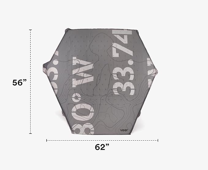 Veer Air Pad - Self-Inflating Padded Floor Cushion - Designed to Fit Securely Under Basecamp