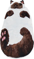 Cat Sleeping Bag for Human Adorable Cats Envelopes Sleeping Bag Washable Cat Sleep Bags for Adults Soft Animal Slumber Bags Cute Warm Blanket for Camping Sleepovers Travel Home