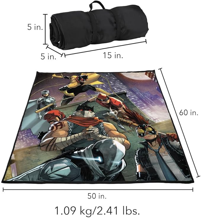 LOGOVISION Batman Incorporated Team Outdoor Blanket for Picnic Beach Camping Park Tailgate 50x60