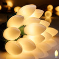Minetom Vintage C9 LED Christmas Lights Outdoor 25 Feet C9 String Lights with 25 Shatterproof Matte Bulbs Connectable Waterproof Lights for Holiday Party Roofline Backyard Garden Patio Warm White