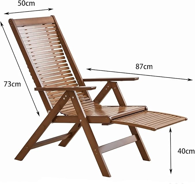 RecliningZero Gravity ChairWooden Beach ReclinerPortable Camping Foldable ChairsOutdoor Garden Patio Lawn Recliners-Multi-Level Adjustment to Easily Lie Down-ErgStyle-2