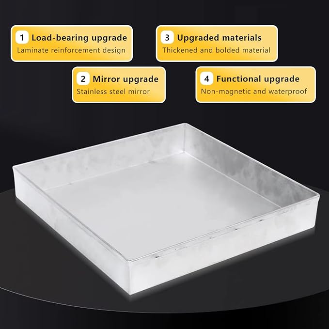 Durable Condensate Drain Pan for Air Conditioners &amp Water Heaters – Perfect Size Drip Tray for Under Sink &amp HVAC Systems – Prevents Water Damage Easy to Clean90x10cm(36x4in)