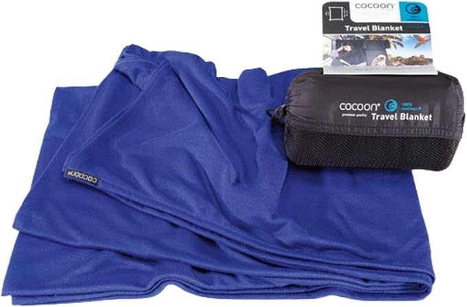 cocoon - Coolmax Travel Blanket | Compact Throw Blanket for Camping and Hiking | Fits in Backpack | Attaches to Luggage | Travel Essential | Fast Drying (Regular 70 x 55)