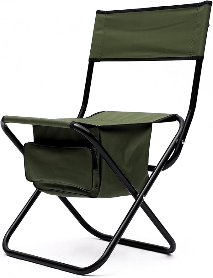 4-Piece Folding Outdoor Chair with Storage Bag Portable Chair for Indoor Outdoor Camping Picnics and FishingGreen