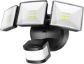 OREiN Motion Sensor Outdoor Flood Light 26W 3500LM LED Security Light 240° 40FT Detection Dusk to Dawn/Auto/Test Modes IP65 Waterproof for Garage Yard Porch Driveway (Hardwired)