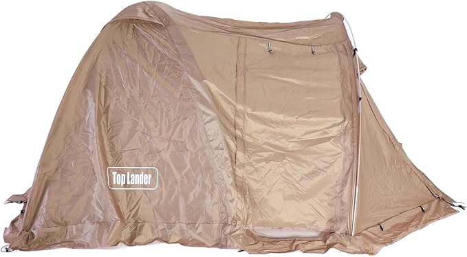 Water Dome Tent Fireproof 2 Person Camping Tent with Snow Skirt and Chimney Hole for Outdoor Hiking Winter Camping Lightweight Portable Durable 210x125x115cm