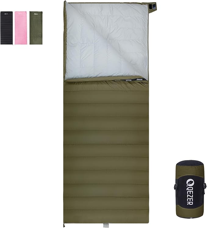 Down Sleeping Bag for Adults Ultralight Wearable Sleeping Bag for Backpacking Can Be Used as a Blanket or Mat