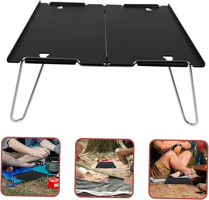 HANABASS Folding Table Outdoor Tea Table Multi-Functional Portable Desk for Camping Picnic Travel