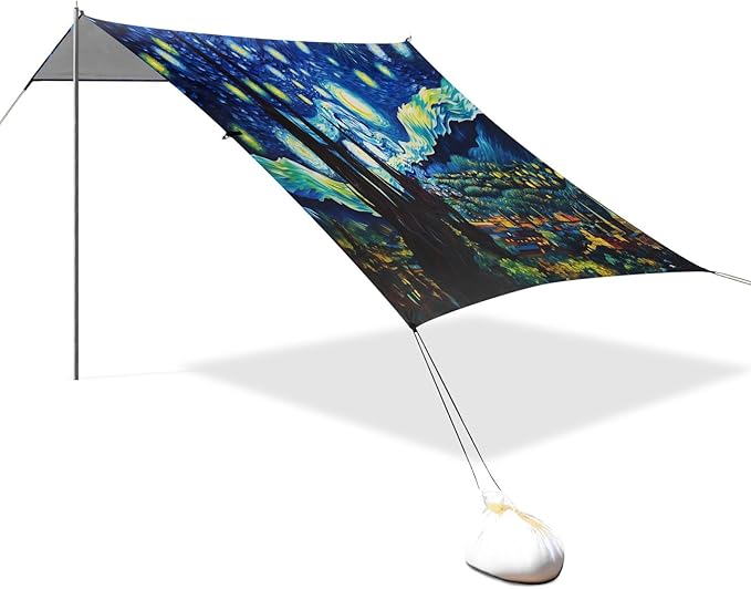 Camping Sun Shelters Starry Night Beach Canopy 126 * 110.2in