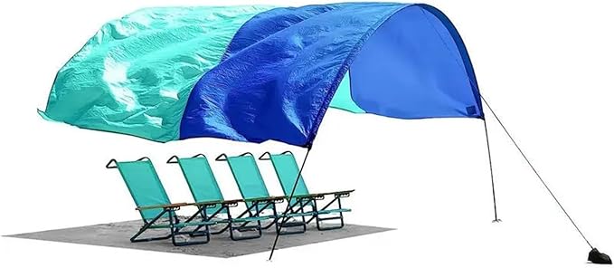 Compatible for Outdoor Beach Shade UPF50+ Beach Canopy Sun Shade Tent Provides 150 Sq. Ft. of Shade Compact &amp Easy to Carry