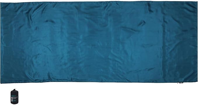 Browint Silk Sleeping Bag Liner Silk Sleep Sack Extra Wide 87x43 Lightweight Travel Sheet for Hotels More Colors for Option Reinforced Gussets