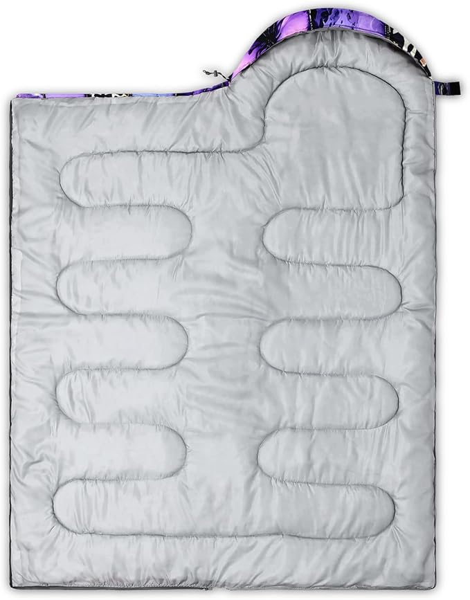 QOOMO Camping Sleeping Bags3 Season Warm &amp Cool WeatherLightweightWaterproof Sleeping Bags for Adults &amp KidsTravelingand OutdoorsCamping Gear Equipment