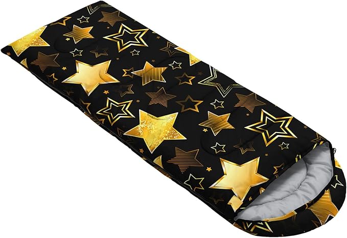 Kids Sleeping Bag for Boys GirlsCartoon Dinosaur Print-Lightweight Warm Portable Outdoor Indoor-Waterproof Cold Weather Resistant Sleeping Bag for Camping Hiking
