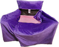Fully Enclosed Insulated Faux Fur Wind and Water Resistant Sideline Camping Hunting Fits Most Camp Chairs and Adirondack Chairs (Pink and Purple Adult)