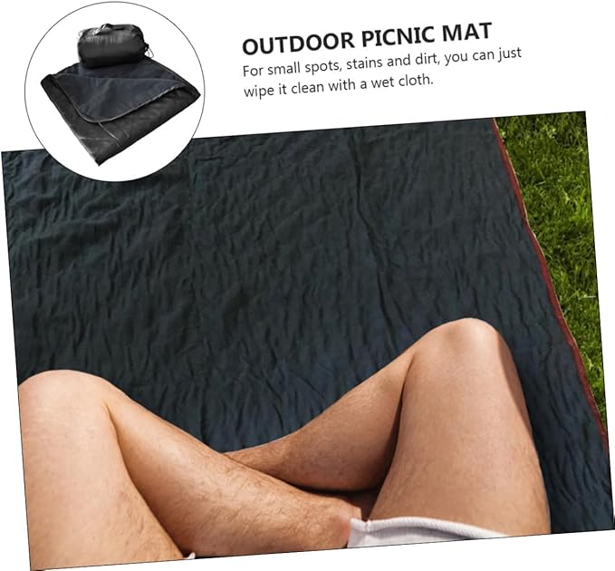 Outdoor Camping Blanket Moisture Fleece Nap Blanket Compact Picnic Mat for Beach Festivals and Picnics Easy to Pack and Carry