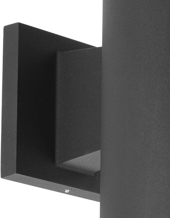 Cylinder Collection 5 Modern Outdoor Up/Down Wall Lantern Light Black