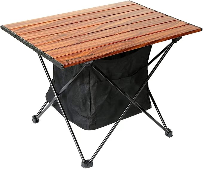 ROCK CLOUD Portable Camping Table Ultralight Aluminum Camp Table with Storage Bag Folding Beach Table for Camping Hiking Backpacking Outdoor Picnic Size M