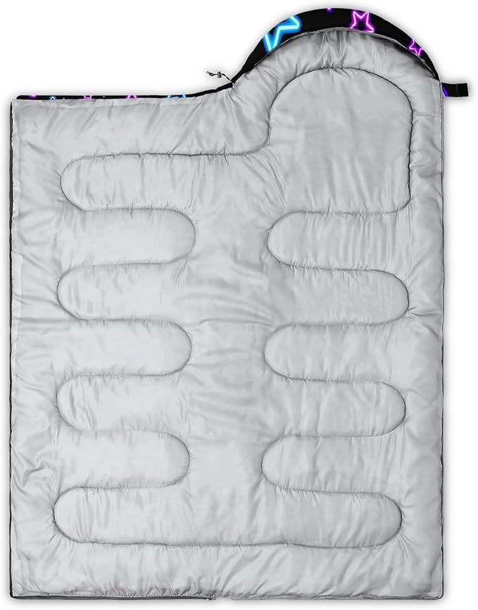 QOOMO Camping Sleeping Bags3 Season Warm &amp Cool WeatherLightweightWaterproof Sleeping Bags for Adults &amp KidsTravelingand OutdoorsCamping Gear Equipment