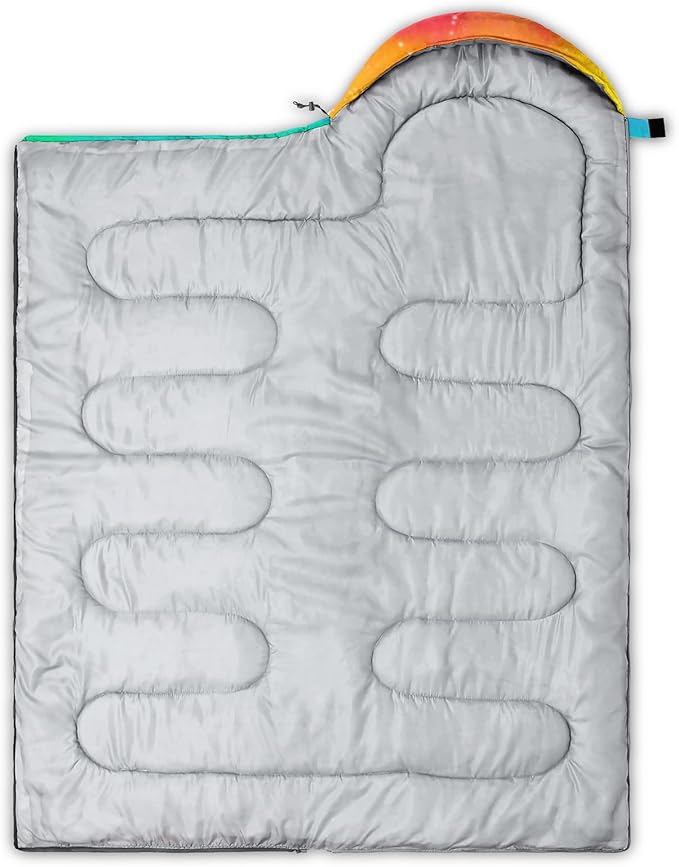 QOOMO Axolotl Cute Camping Sleeping Bags3 Season Warm &amp Cool WeatherLightweightWaterproof Sleeping Bags for Adults &amp KidsTravelingand Outdoors