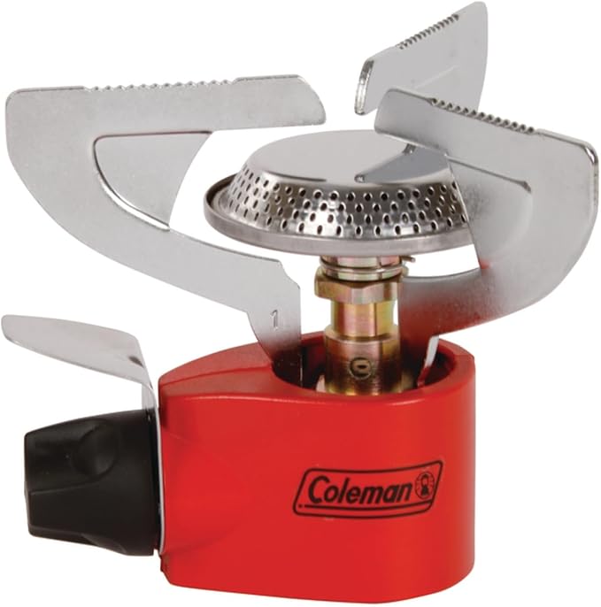 Coleman Classic 1-Burner Backpacking Stove Portable Lightweight Camp Stove with Adjustable Burner &amp Pressure Control 10000 BTUs of Power for Camping Backpacking Tailgating &amp More