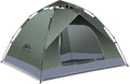 Happy Travel 1/2/3/4 Person Camping Tent Instant Easy Pop Up Tents for CampingAutomatic Waterproof Family Camping Tent Easy Set Up TentPortable Windproof Dome Tent for Camping Hiking &amp Traveli