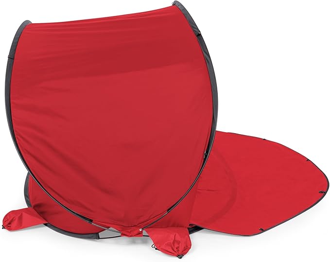 ONIVA - a Picnic Time Brand - Manta Portable Beach Tent - Pop Up Tent - Beach Sun Shelter Pop Up (Red)