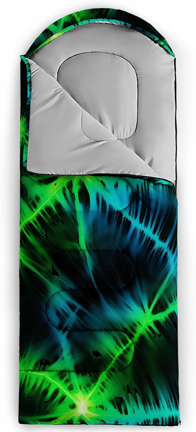 Kids Sleeping Bag for Boys GirlsBasketball Print-Lightweight Warm Portable Outdoor Indoor-Waterproof Cold Weather Resistant Sleeping Bag for Camping Hiking