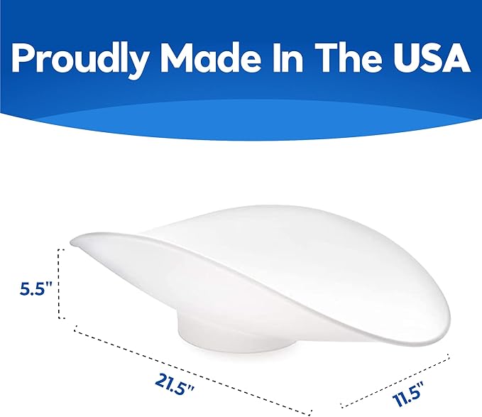 Penn Scale USA-Made Plastic Footed Bakers Scale Scoop for Weighing (11 x 21 x 6) - White Footed Scoop Made With Food Safe Plastic