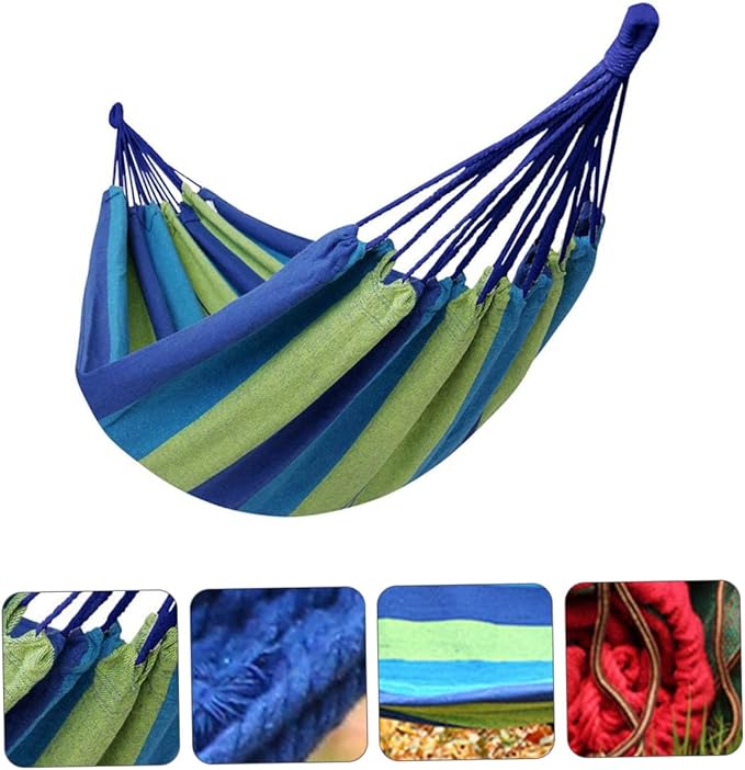 Wide and Thick Canvas Hammock Portable Swing Outdoor Travel Camping Hiking