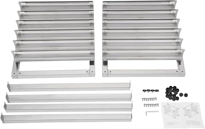 6 Tier Pan Rack Stainless Steel Baking Tray Rack 44.09 lbs Load Bun Pan Sheet Racks Cooling Storage Racks Bread Baking Equipment For Home Restaurant Kitchen 28 L x 18 W x 21 H