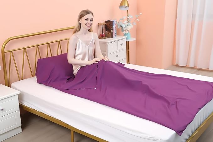 JITTY Sleeping Bag Liner Travel Sheet for Business Camping Backpacking Hiking Mountain Climbing Home Hostels Train 83x45