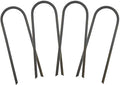 USA Made - (4-Piece Set) Trampoline Wind Stakes 0.375 Inch Heavy Duty Stake Safety Ground Anchor Non-Galvanized Steel Rebar Wind Stakes