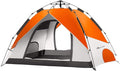 MOON LENCE Pop Up Tent 3-4 Person 60s Instant Setup Camping Tent with 2 Doors Water-Resistant &amp Windproof Dome Tent for Car Camping Backyard Traveling