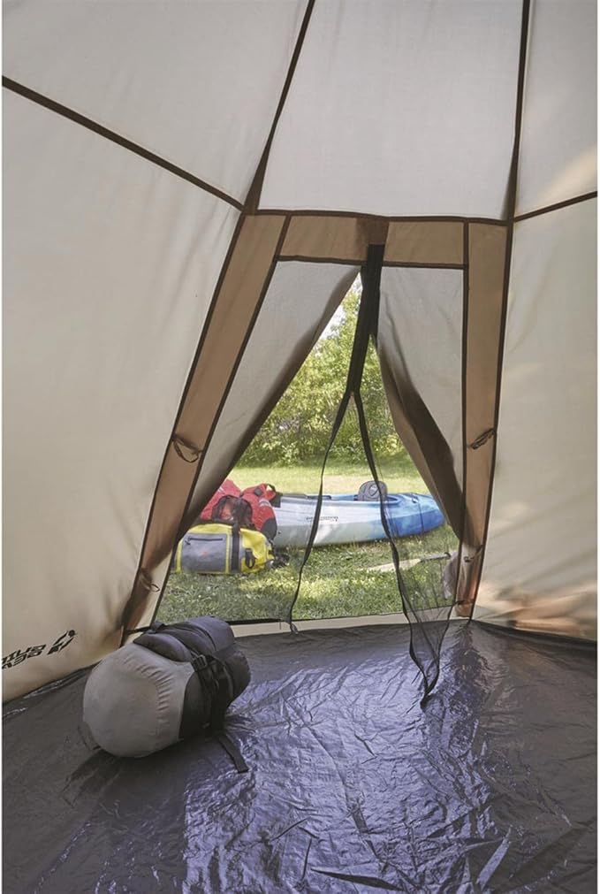 Guide Gear 10' x 10' Teepee Tent for Adults Outdoor Camping 2-Person Instant Easy Set-Up Waterproof 4-Season Tents for Backpacking Hiking