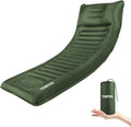 TOBTOS Inflatable Camping Sleeping Pad with Pillow Thick 6 Inch Ultralight Sleeping Pad with Built-in Pump Lightweight Sleeping Mat for Camping Backpacking Hiking Tent (Green)