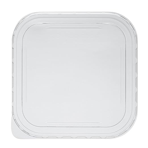 Restaurantware LIDS ONLY: Matsuri Vision 5.4 x 5.4 x 0.7 Inch Lids For Sushi Containers 100 Airtight Lids - Containers Sold Separately No-Fog Design Clear Plastic Lids For Sushi Boxes