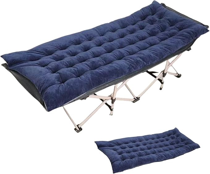 is a Foldable and Portable Pearl Cotton pad with a Thickness of 3.15 inches Suitable for Folding beds mattresses Outdoor Floor mats Offices Homes and Outdoor Rest