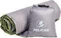 Pelican Outdoor Woobie Camping Accessories - Blanket - Poncho Liner w/Carry Bag - [Water Resistant] [600 Duck Down Fill] - Light Soft Warm Travel Blanket - Camping Gifts for Hiking Picnic - Grey