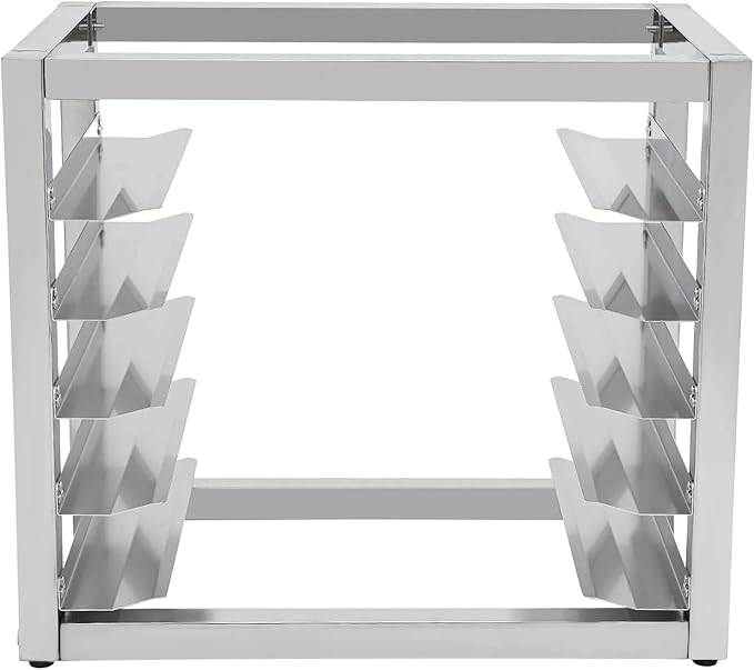 Countertop Bun Pan Rack Commercial Bakery Rack Stainless Steel Baking Tray Racks with Non-slip Feet for Half or Full Sheets (6 Tier)