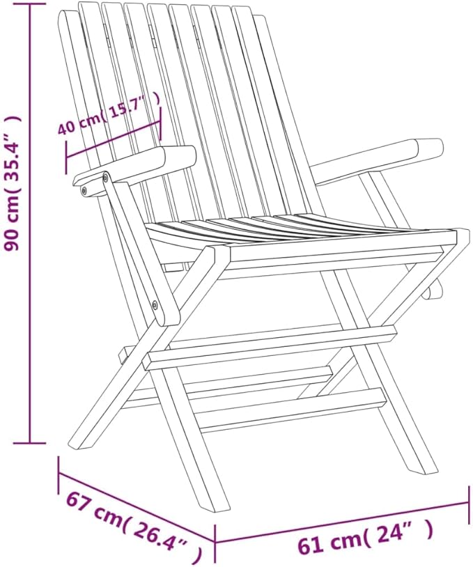 Kitchen Table Chairs Patio Chairs Chairs for Dining Table Dining chairsFolding Patio Chairs 8 pcs 24x26.4x35.4 Solid Wood TeakSuitable for Gardens courtyards