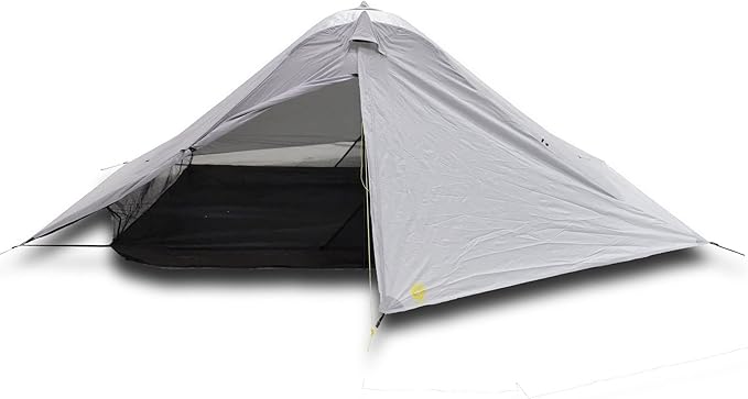 Six Moon Designs Lunar Duo Outfitter 2 Person Ultralight Backpacking Tent. 57 oz Gray. This Hiking or Backpacking Tent Provides Unsurpassed Space Comfort and Durability at The Perfect Price.