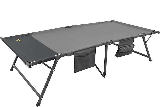 Browning Camping Titan Cot XL - Oversized Foldable Camping Cot for Adults 450 lb. Weight Capacity Durable Bed for Outdoor Adventures and Comfortable Sleeping Solution
