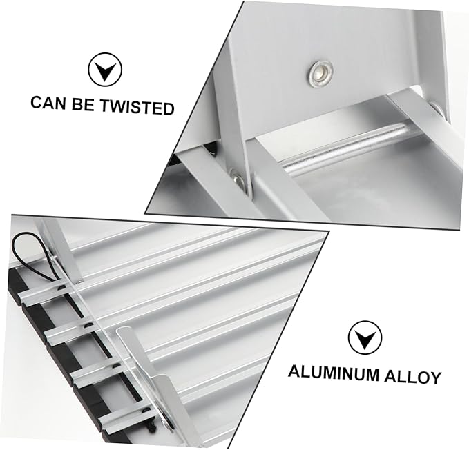 ibasenice Portable Outdoor Aluminum Folding Table Compact Camping Table Carrying Bag for Picnics Beach Parties and Outdoor Activities