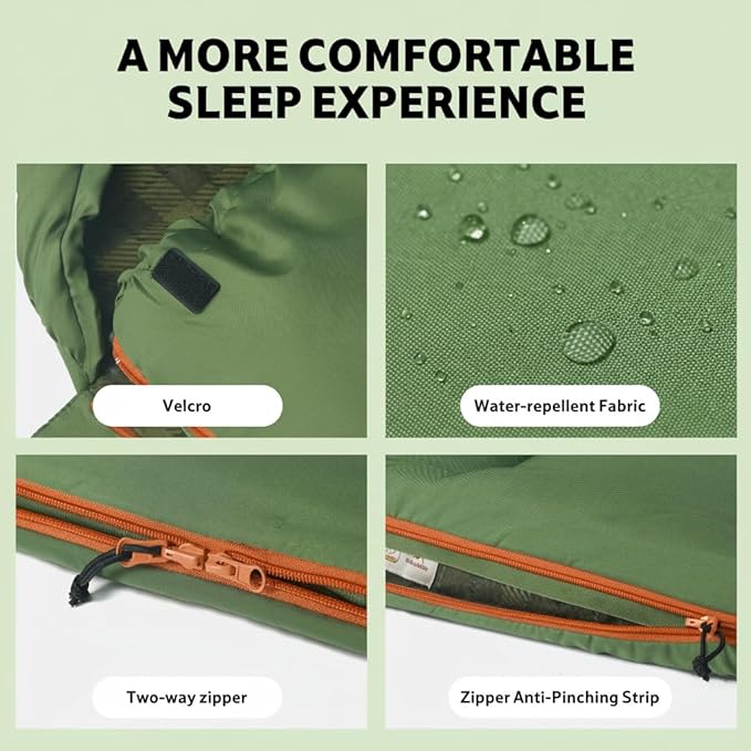 Naturehike Flannel Big and Tall Sleeping Bag for Adults Cold Weather Sleeping Bag for All Seasons XXL Sleeping Bags for Camping Hiking Hunting Compression Sack Included