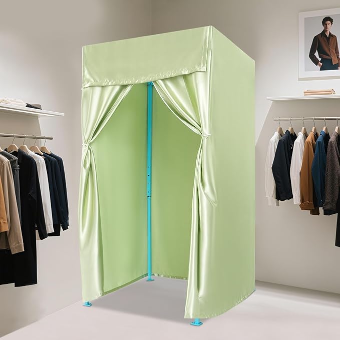 Foldable Changing Room with Blackout Fabric Portable Privacy Pod for 3 People Indoor/Outdoor Use Adjustable Height (5.9-6.5 ft) X-Shaped Stability for Beach Camping Fitting Room Dressing Tent