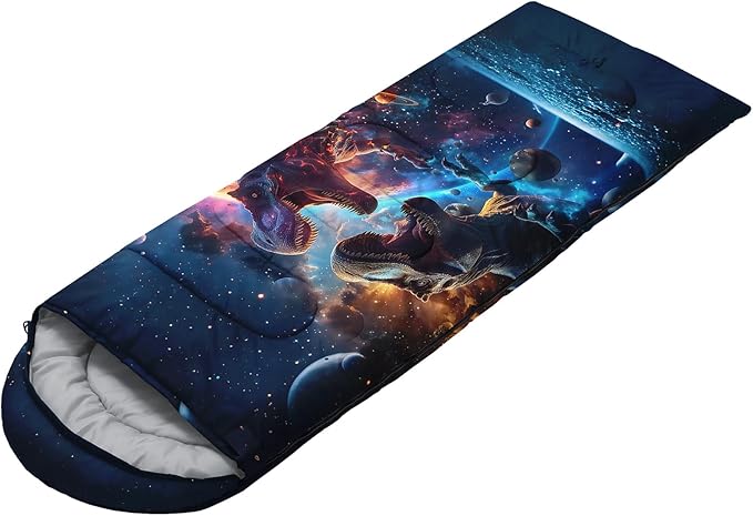 AILONEN Cartoon Car Sleeping BagsLightweight &amp Waterproof3 Season Warm &amp Cool WeatherCute Stars Printed Vehicles Transportation Sleeping Bags for BoysKidsAdults TravellingOutdoors