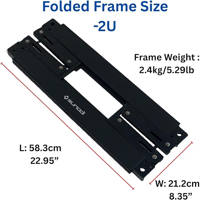 Folding IGT Outdoor Camping Table Frame with Carry Bag Modular Design IGT Compatible Lightweight Aluminum Alloy for Outdoor Cooking Car Camping Campground RV Picnic BBQ (Black 2-Unit)