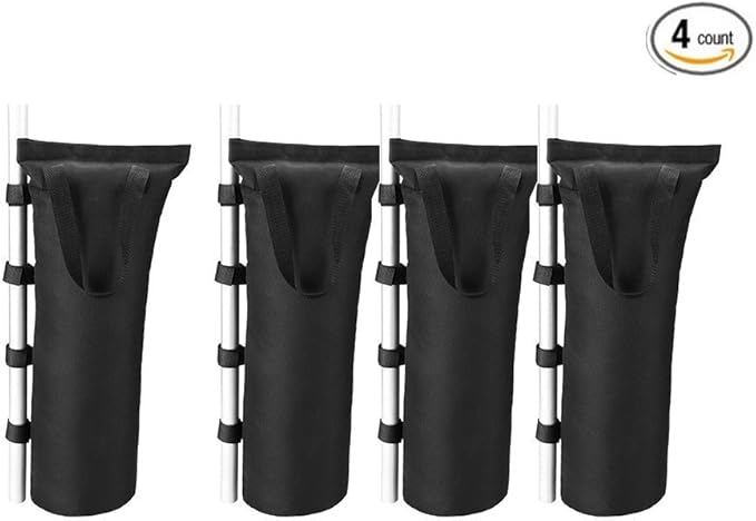 PlayDo Waterproof Black Sandbag for Teardrop Trailer Awning Car SUV Awning Tent Sun Shelter