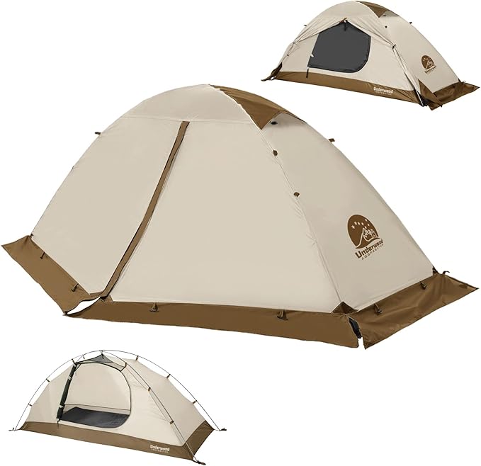 1/2 Person Backpacking Tent for 4-Season - Winter Waterproof Tent for One Person Lightweight Camping Gear for Backpacking Easy Set Up Cold Weather Essentials by Underwood Aggregator